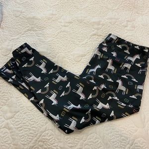 Rainbow unicorn athletic pants. IAB